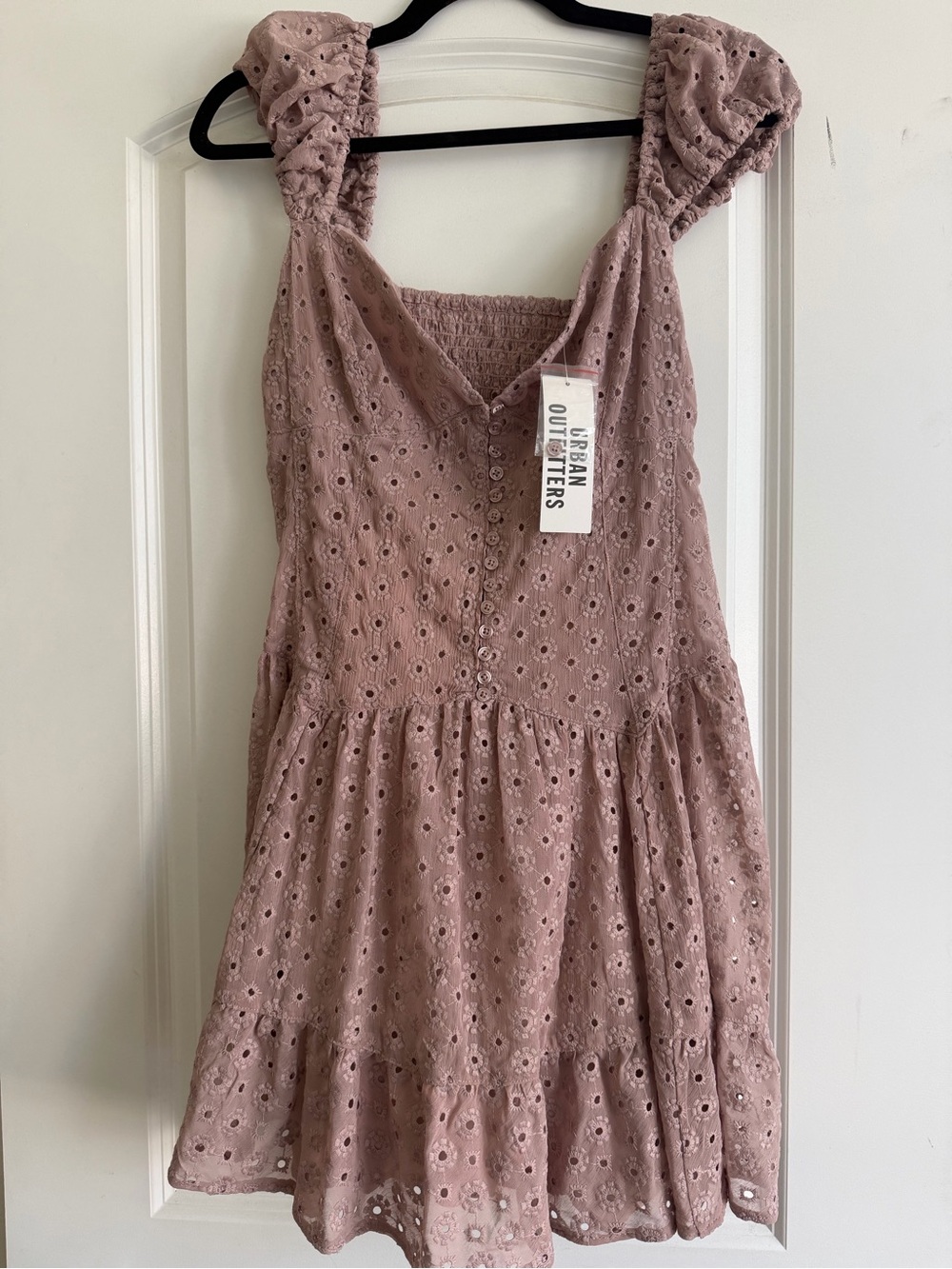 Urban Outfitters Lace Eyelet Sweetheart Dress